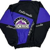 Colorado Rockies Unbranded Mlb Jacket - XL Black Nylon