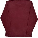 Carhartt Long Sleeve T-Shirt - Small Burgundy Cotton