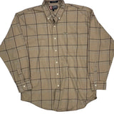 Chaps Ralph Lauren Checked Shirt - Large Beige Cotton