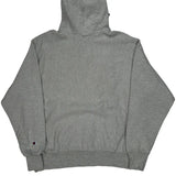Reverse Weave Champion Hoodie - Large Gray Cotton