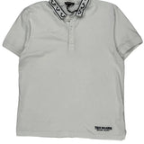 True Religion Polo Shirt - Medium White Cotton
