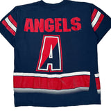 Single Stitch California Angels Salem Mlb T-Shirt - Large Red Cotton