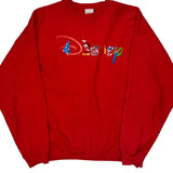 Disney Sweatshirt - XL Red Cotton