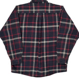 Carhartt Checked Flannel Shirt - Large Navy Cotton