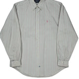 Ralph Lauren Striped Shirt - Large Pink Cotton