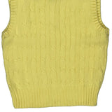 Age 4 V-Neck Polo By Ralph Lauren Sweater Vest - 2XS Yellow Cotton