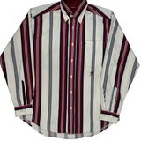 Tommy Hilfiger Striped Shirt - Small Blue Cotton