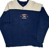 Broncos Nike Football Long Sleeve T-Shirt - Large Blue Cotton