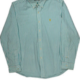 Ralph Lauren Striped Shirt - Large Blue Cotton