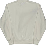 Fruit Of The Loom Sweatshirt - Medium Cream Cotton Blend