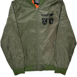 Brooklyn Bkc Graphic Bomber Jacket - XL Green Polyester