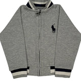 Age 3 Polo By Ralph Lauren Track Jacket - 2XS Gray Cotton Blend