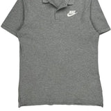 Nike Polo Shirt - Medium Grey Cotton