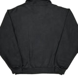 Timberland Collared 1/4 Zip - Medium Black Cotton Blend