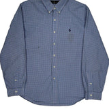 Ralph Lauren Checked Shirt - XL Blue Cotton