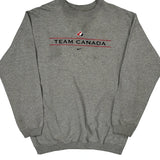Team Canada Nike Graphic Sweatshirt - Large Gray Cotton