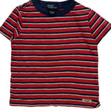 Age 2 Polo By Ralph Lauren Striped T-Shirt - 2XS Red Cotton