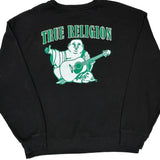 True Religion Graphic Long Sleeve T-Shirt - XL Black Cotton