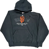 San Francisco Giants Majestic Mlb Hoodie - 4XL Black Cotton Blend