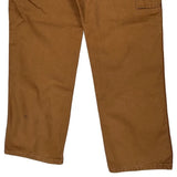 Dickies Double Knee Carpenter Trousers - 36W 30L Brown Cotton