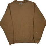 90S Blank Lee Sweatshirt - XL Brown Cotton
