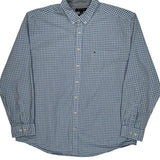 Tommy Hilfiger Checked Shirt - 2XL Blue Cotton