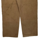 Carhartt Double Knee Carpenter Trousers - 37W 30L Brown Cotton