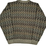 David Taylor Argyle Sweater - XL Brown Acrylic