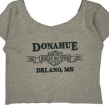 Motorcycles Harley Davidson Graphic T-Shirt - Small Grey Cotton