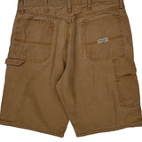 Wrangler Carpenter Shorts - 34W 11L Brown Cotton
