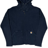 Carhartt Hoodie - XL Blue Cotton