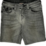 True Religion Denim Shorts - 24W US 0 Gray Cotton