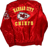 Kansas City Chiefs Nfl Football Bomber Jacket - Medium Red Polyester