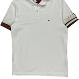 Tommy Hilfiger Slim Fit Polo Shirt - XL White Cotton
