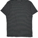 Polo By Ralph Lauren Striped T-Shirt - Medium Black Cotton