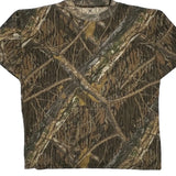Mossy Oak Camo T-Shirt - XL Brown Cotton