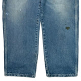 Dickies Double Knee Carpenter Jeans - 36W 31L Blue Cotton