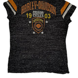 Harley Davidson Graphic T-Shirt - XL Gray Polyester Blend