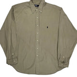 Polo By Ralph Lauren Shirt - XL Beige Cotton