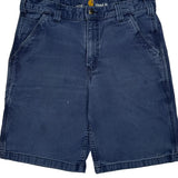 Carhartt Carpenter Shorts - 34W 10L Blue Cotton Blend