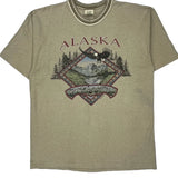 Prairie Mountain Single Stitch T-Shirt - XL Beige Cotton