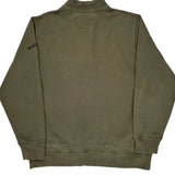 Nautica Collared Sweatshirt - XL Green Cotton