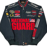 Dale Earnhardt Jr. National Guard Adidas Nascar Bomber Jacket - Medium Black Cotton