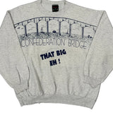 Confederation Bridge Thunderbird Graphic Sweatshirt - XL Grey Cotton Blend