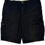 American Eagle Cargo Shorts - 38W 10L Black Cotton