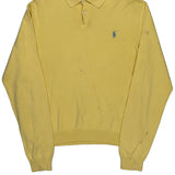 Polo By Ralph Lauren Jumper - XL Yellow Cotton