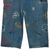 Unbranded Graphic Carpenter Jeans - 34W 30L Multicoloured Denim