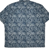 Polo By Ralph Lauren Floral Short Sleeve Shirt - XL Blue Cotton