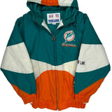 Miami Dolphins Logo Athletics Football Windbreaker - Medium Green Polyester