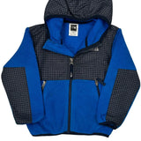 Age 3 The North Face Checked Fleece Jacket - 2XS Blue Polyester